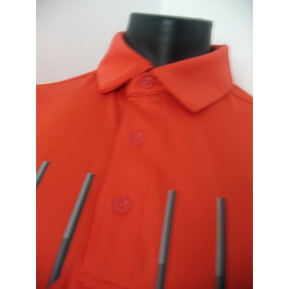 MENS UNDER ARMOUR HEAT GEAR LOOSE POLO SHIRT SIZE XLARGE ORANGE - Picture 4 of 9
